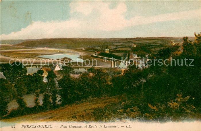 Perros-Guirec Pont Couenne et Route de Louannec