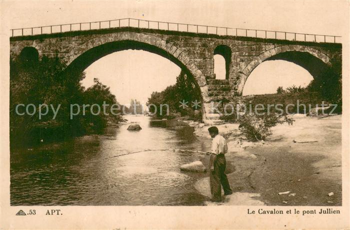 Apt 84 Le Cavalon et le pont Jullien