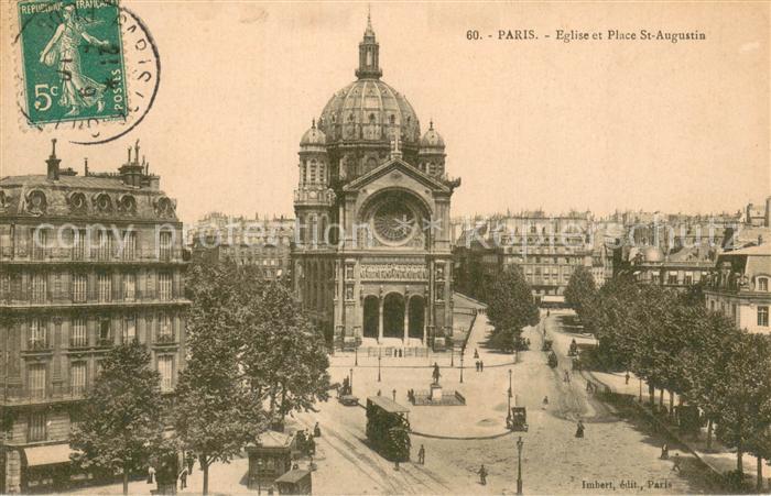 Paris 75 Eglise et place St-Augustin