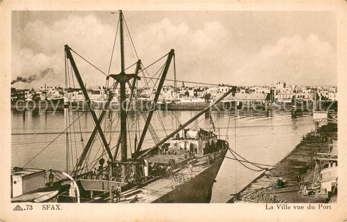 Sfax Tunesie La Ville vue du Port