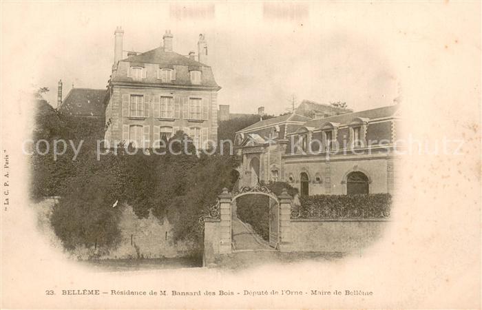 Belleme 61 Residance de M. Bansard des Bois
