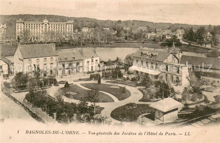 Bagnoles-de-l Orne Vue generale des Jardins de l Hotel de Paris