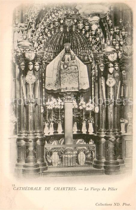 Chartres 28 Cathedrale - La Vierge du Pilier