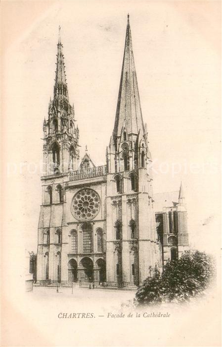 Chartres 28 Facade de la Cathedrale