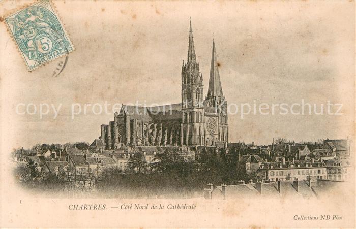 Chartres 28 Cote Nord de la Cathedrale