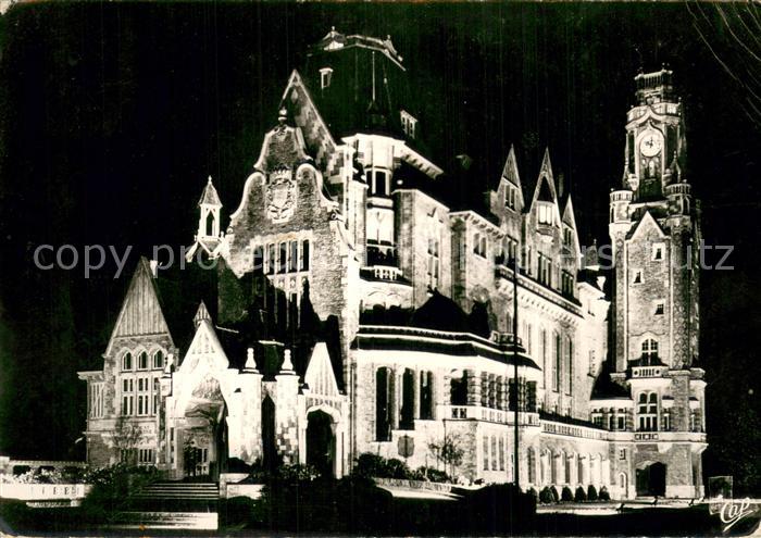 Le Touquet-Paris-Plage L Hotel de Ville illumine