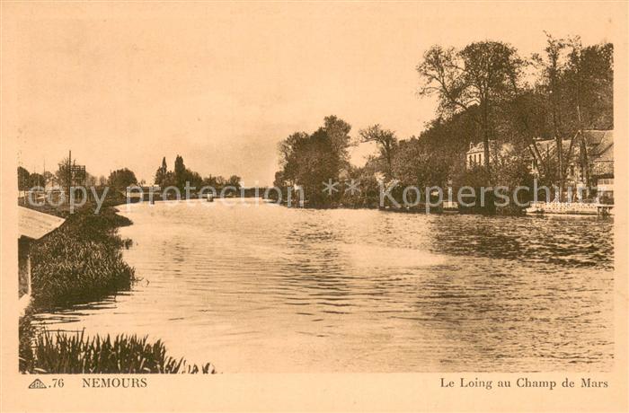 Nemours 77 Le Loing au Champ de Mars