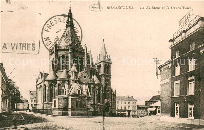 Bonsecours Bon-Secours 76 La Basilique et la Grand Place