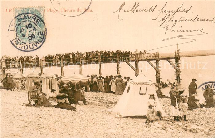 Le Havre La Plage l’heure du Bain