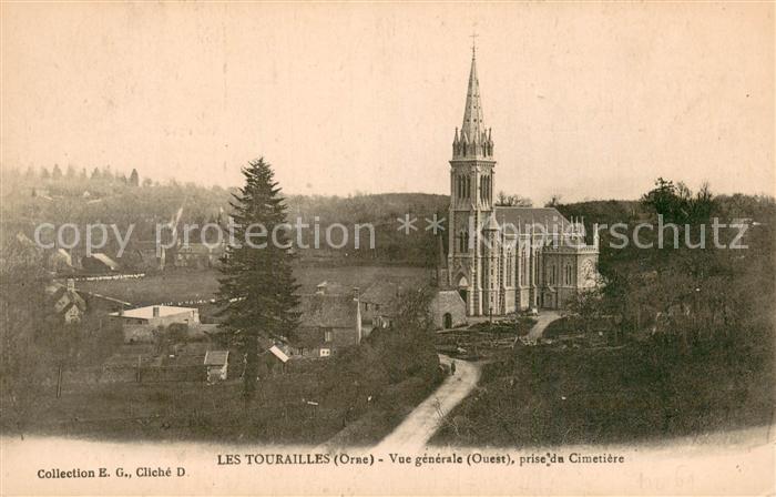 Les Tourailles 61 Vue generale prise da Cimetiere