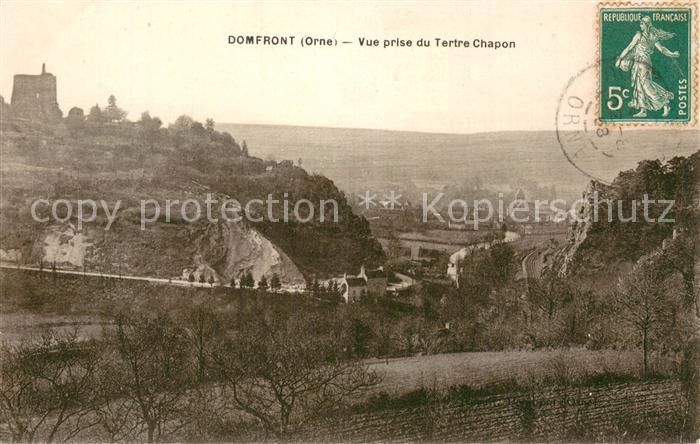 Domfront 61 Orne Vue prise du Tertre Chapon