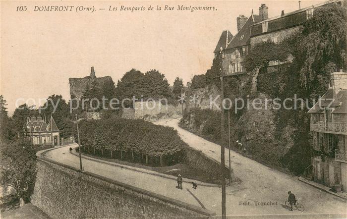Domfront 61 Orne Les Remparts de la Rue Montgommery