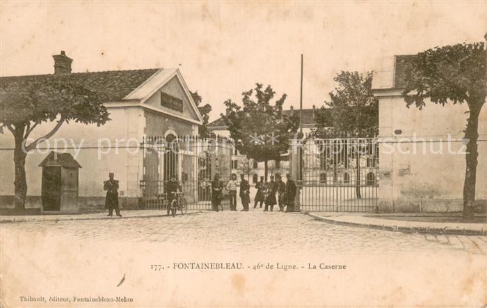 Fontainebleau 77 Seine et Marne La Caserne 46e de Ligne