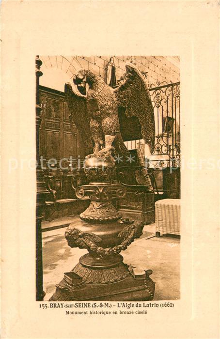 Bray-sur-Seine 77 Aigle du Lutrin Monument historique en