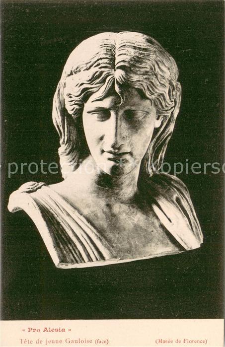 Pro Alesia Tete de jeune Gauloise face