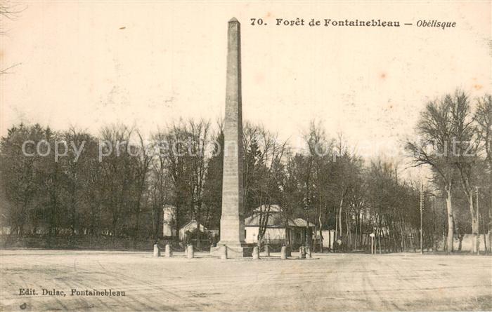 Fontainebleau 77 Seine et Marne Foret de Fontainebleau Obelisque