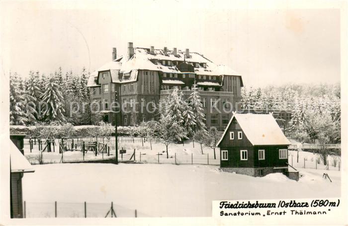 Friedrichsbrunn Harz Sanatorium Ernst Thaelmann