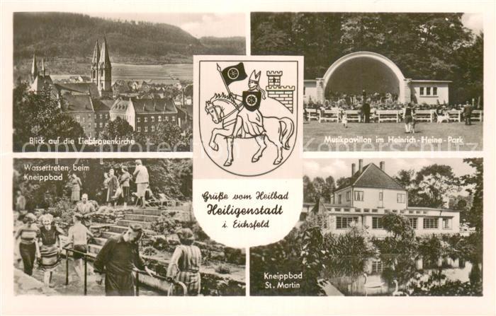 Heiligenstadt Eichsfeld Liebfrauenkirche Musikpavillon im Heinrich Heine park Wa