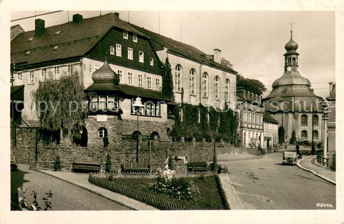 Klingenthal Vogtland Schloss mit Kirche