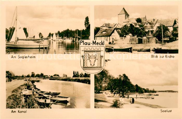 Plau Mecklenburg Am Seglerheim Kirche Am Kanal Seelust
