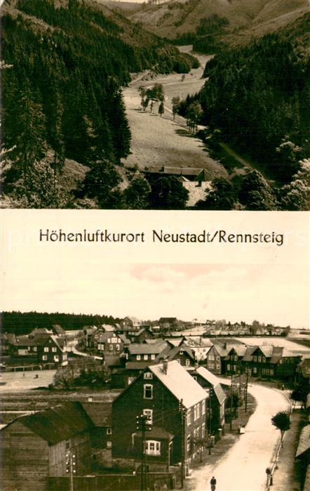 Neustadt Rennsteig Ortsansicht Landschaftspanorama