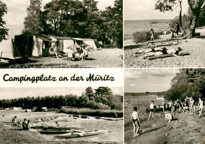 Mecklenburg Region Campingplatz an der Mueritz Mecklenburgische Seenplatte