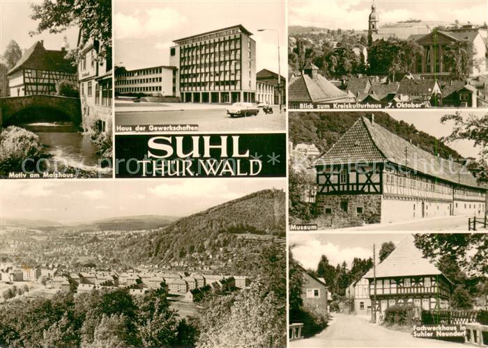 Suhl Thueringer Wald Motiv am Malzhaus Haus der Gewerkschaften Kreiskulturhaus 7