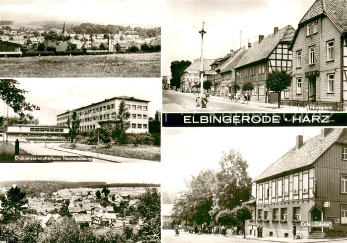 Elbingerode Harz Stadtpanorama Marktplatz Diakonissenmutterhaus Neuvandsburg Caf