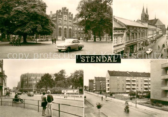 Stendal Bahnhof Breite Strasse Winckelmannplatz Wilhelm Pieck Strasse Neubauten