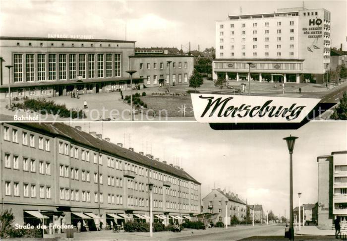 Merseburg Saale Bahnhof Strasse des Friedens