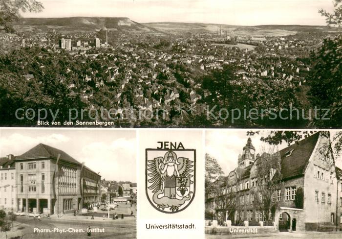 Jena Thueringen Blick von den Sonnenbergen Pharm Phys Chem Institut Universitae