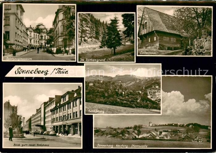 Sonneberg Thueringen Spielzeugmuseum Im Roethengrund Lutherhaus Neues Kreishaus