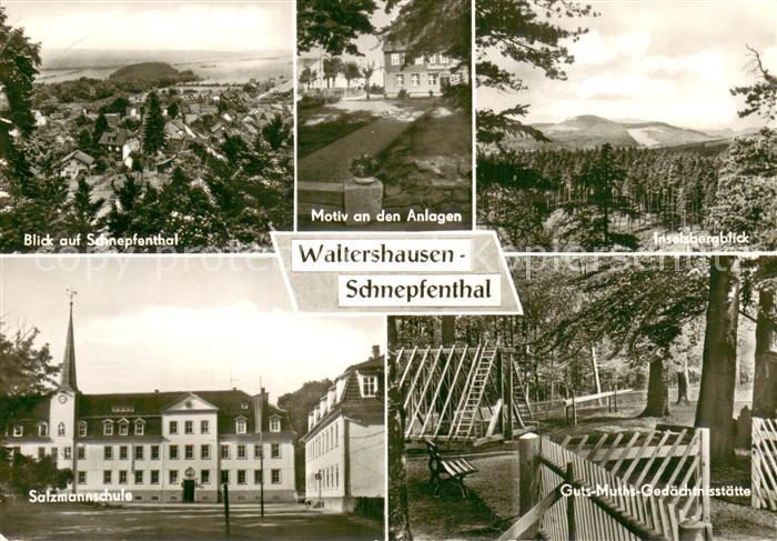 Schnepfenthal Panorama Anlagen Inselsbergblick Salzmannschule Guts Muths Gedaech