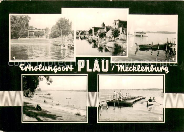 Plau Mecklenburg Kreiskinderheim An der Elde Anlegestelle Seelust Plauer See Boo