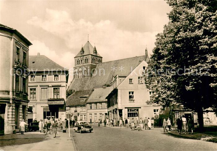 Greifswald Strasse der Freundschaft mit St Marienkirche