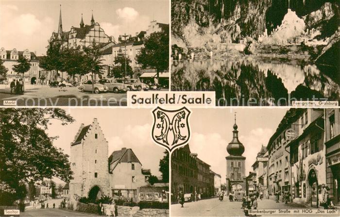 Saalfeld Saale Markt Feengrotten Saaltor Blankenburger Strasse HOG Das Loch