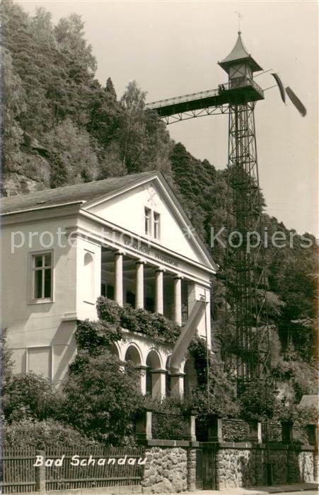Bad Schandau Kath. Kirche Personenaufzug Handabzug