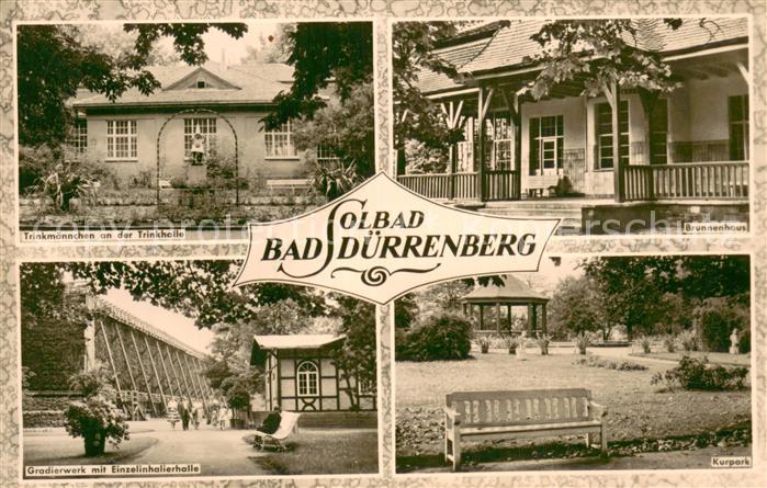 Bad Duerrenberg Trinkmaennchen Trinkhalle Brunnenhaus Gradierwerk Kurpark
