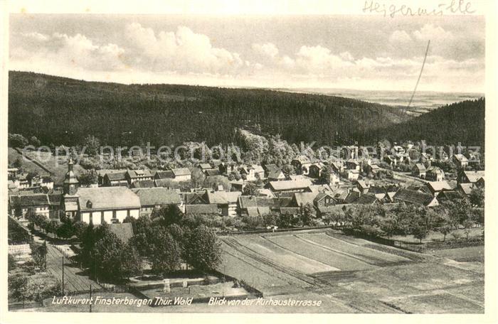 Finsterbergen Panorama Luftkurort Blick von der Kurhausterrasse