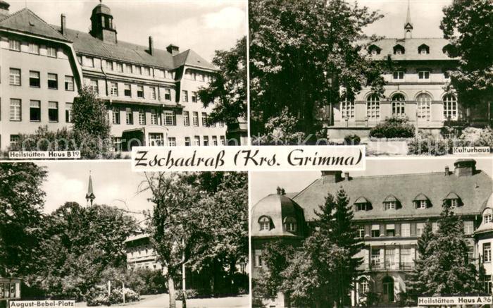 Zschadrass Heilstaetten Haus B19 Kulturhaus August Bebel Platz Heilstaetten Haus