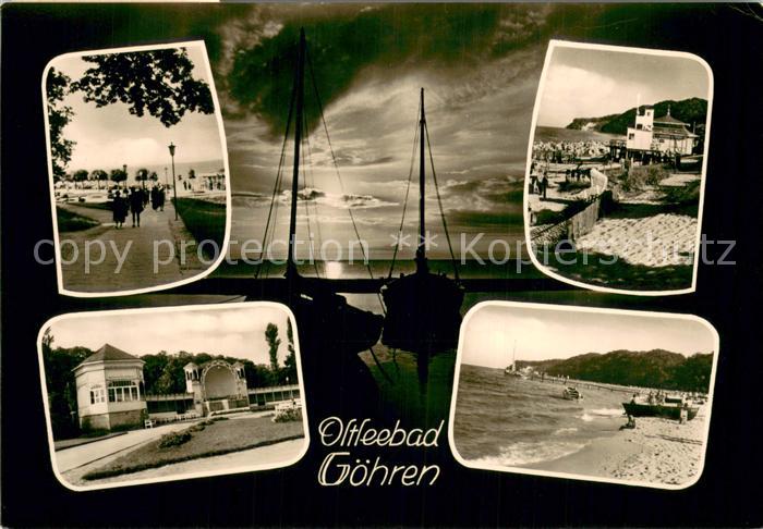 Goehren Ruegen Teilansichten Strand Promenade