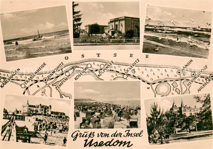 Usedom Mecklenburg-Vorpommern Ostseebaeder Teilansichten