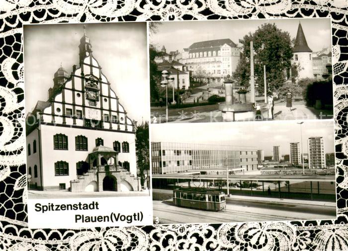 Plauen  Vogtland Altes Rathaus Am Otto Grotewohl Platz Bahnhof