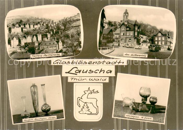 Lauscha Tierberg Perthenecke Am Huettenplatz Rauchgas Vasen Waldglas