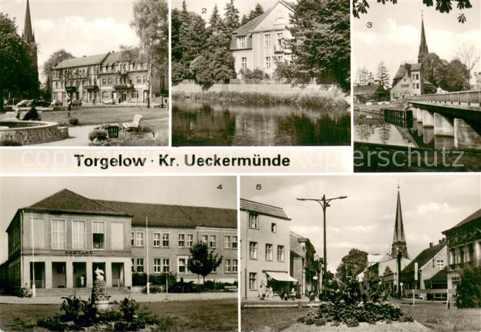 Torgelow Am Markt Kindergarten Ueckerbruecke Postamt am Platz der Jugend Clara Z