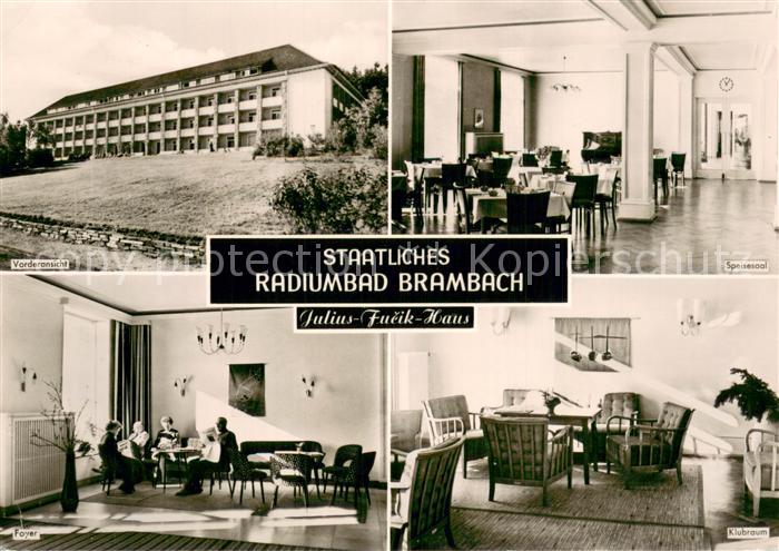 Bad Brambach Staatl Radiumbad Speisesaal Foyer Klubraum