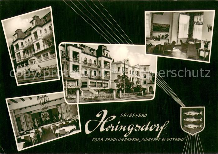 Heringsdorf Ostseebad Usedom FDGB Erholungsheim Giuseppe di Vittorio Speisesaal