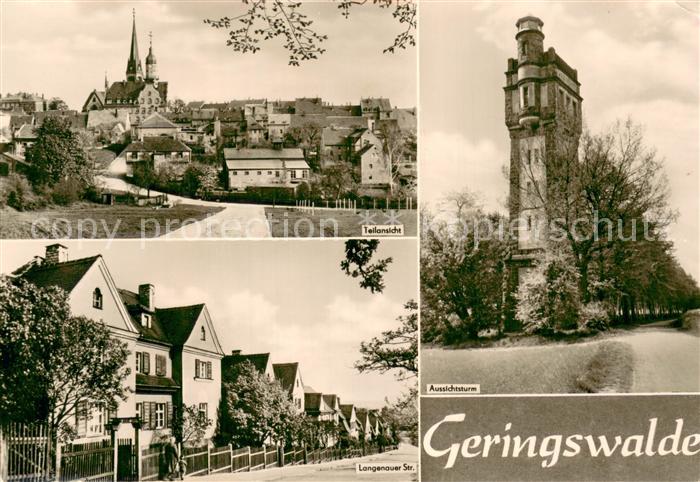 Geringswalde Teilansicht Langenauer Strasse Aussichtsturm