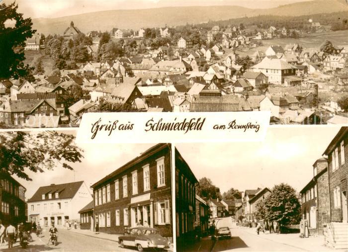 Schmiedefeld Rennsteig Panorama Strassenpartien