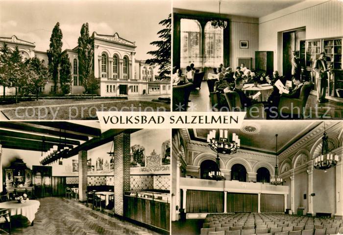 Bad Salzelmen Volksbad Kurhaus Lesezimmer Jagdzimmer Festsaal